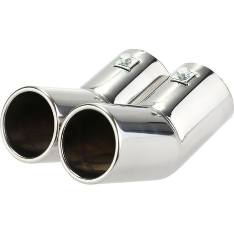 Embouts de silencieux d'échappement doubles en acier inoxydable pour VW Golf 4 Bora Jetta (1/5)