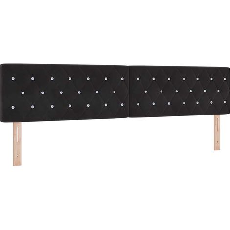 Maison Exclusive - Testiera Nero 200 cm Velluto