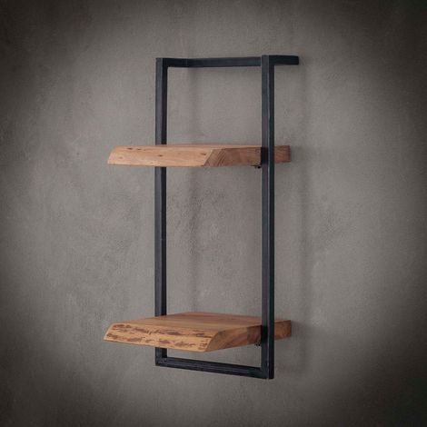 Étagère murale en bois et métal H65cm ERNEST (1/5)