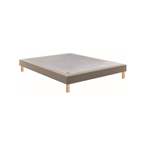 Epeda NOYER MOKA Sommier tapissier 90x200 cm bois massif épicéa confort ferme