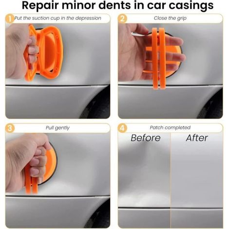 Ventouses Ultra Puissantes 6 Pièce Car Dent Remover Extracteur Carrosserie Outil De Débosselage Voiture Ventouse Carrosserie (1/4)