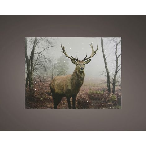 Kaemingk LED Leinwand BO Indoor 4 Lichter 80 x 58 x 78 cm Wandbild