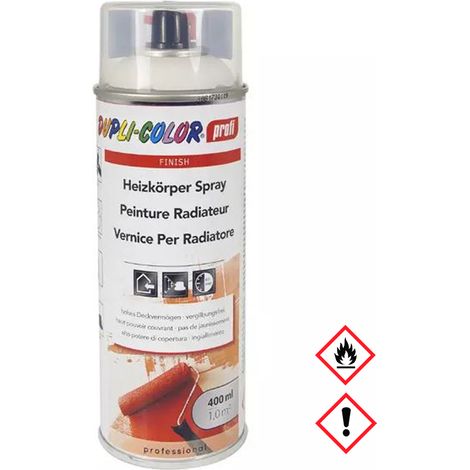 Peinture Radiateur Blanc Satin Résistance Haute Température 180°c - European Aerosols