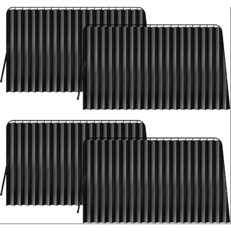 Pare Soleil Voiture Bébé Rideaux de Voiture Magnétiques avec Protection UV et Intimité Noir (1/5)