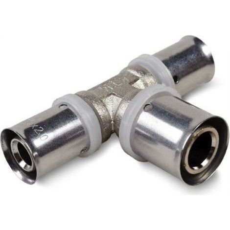 Pressfitting T-St�ck reduziert f�r Verbundrohr, Mehrschichtverbundrohr, Profil U Produktart: 16 x 20 x 16