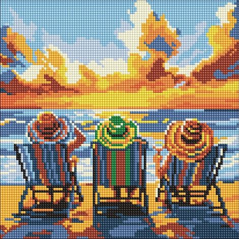 Mosaico de diamantes - Vacaciones con amigos