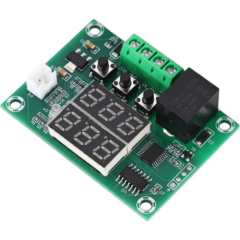 Thermostat numérique double affichage, module contrôleur de température DC12V, interrupteur régulateur avec écran LED, boîtier de commande précis 12V (1/5)