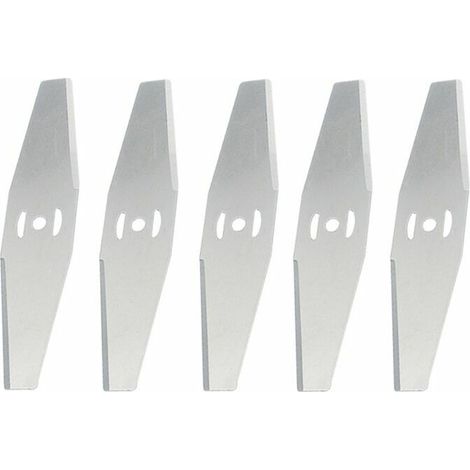 Ersatzklinge für Akku-Gartentrimmer, Metallklinge, Silber, 5 Stück (1/5)