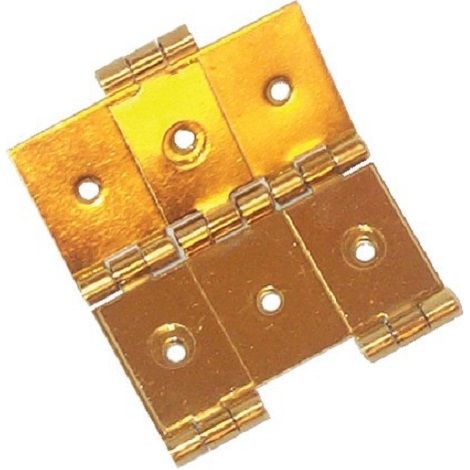 Charnière de paravent en laiton poli hauteur 93 mm dimension 60 x 20 mm MONIN 428420