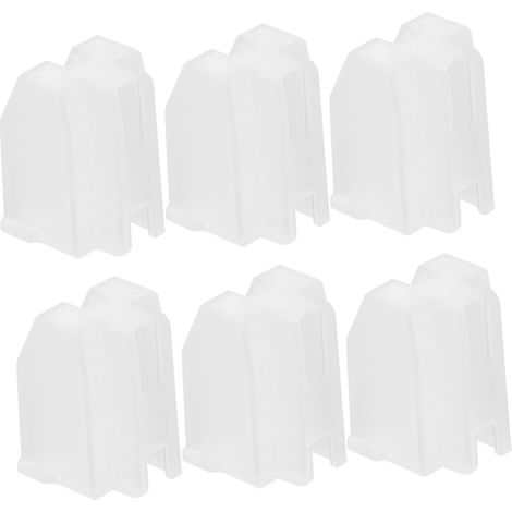Protège-stylet Protection Solide et Anti-statique de Tourne-disque en Plastique Blanc 6pcs pour Aiguille de Cellule de Vinyle (1/5)