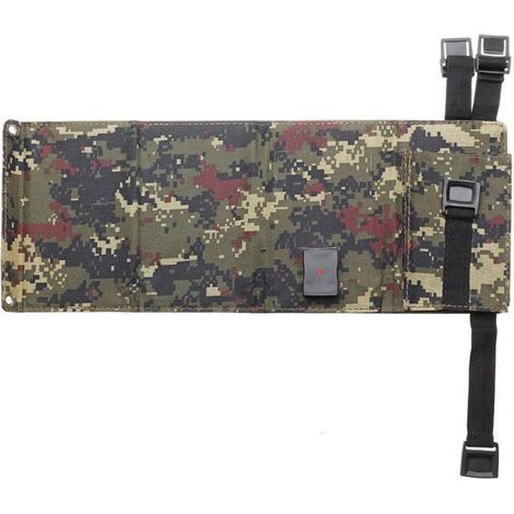 SIXRUN Pannello solare portatile, caricabatterie solare monocristallino pieghevole da 20 W con uscita USB per campeggio ed escursionismo (1/5)