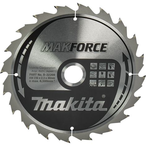MAKITA B-32269 MAKFORCE for Wood 235mm x 30mm x 20T