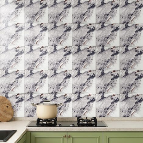 10pcs Self-Adhesive Marble Wallpapers (1/5)