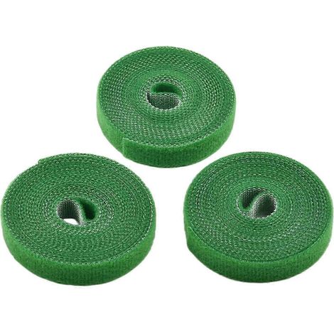 Attaches en nylon réutilisables pour plantes, idéales pour enrouler les tiges de cannes et les plantes grimpantes en serre. (1/5)