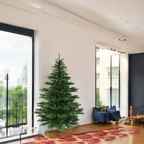Albero di Natale 150 cm Frosty, 945 Rami, Apertura Rami Singoli, 150h cm Verde (1/3)
