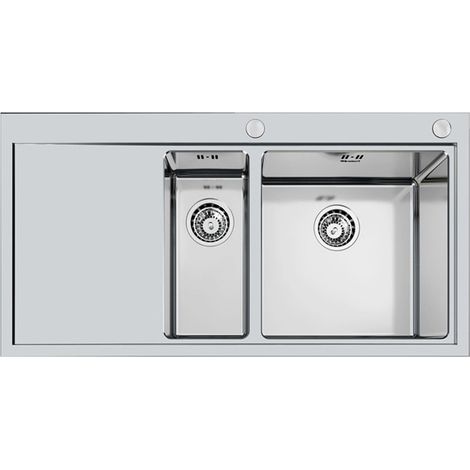 Foster Master 100.1,5V.FT Fregadero empotrado Rectangular Acero inoxidable (1/2)