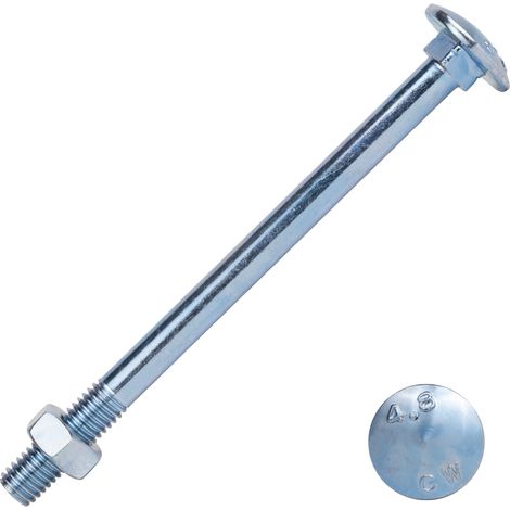 Boulon TRCC galvanisé M8 x 110 mm - 100 pièces