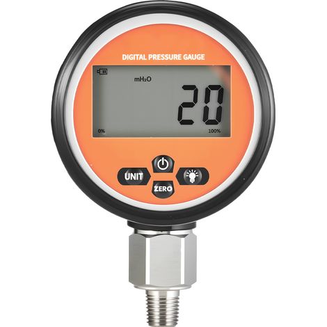 Mophorn Manómetro Digital Hidráulico 0-700 bar, Medidor de Presión con Conexión NPT, Ideal para Excavadoras y Equipos de Construcción, con Carcasa de Acero Inoxidable y Protección Exterior