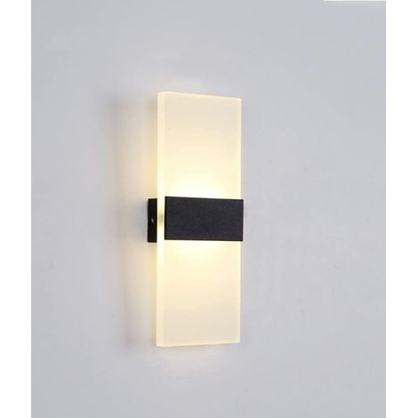 Applique murale noire minimaliste légère, lampe de nuit pour escalier, couloir, salon et chambre, angle droit (1/4)