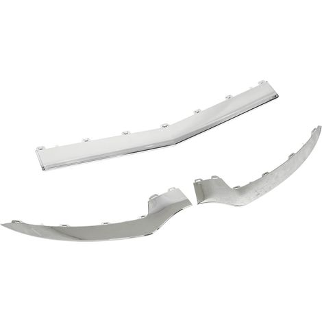 3 pièces de garniture inférieure de pare-chocs avant chromée brillante de remplacement pour Mercedes-Benz Classe E C207 Coupé AMG Line Facelift 2014-2017 (1/5)