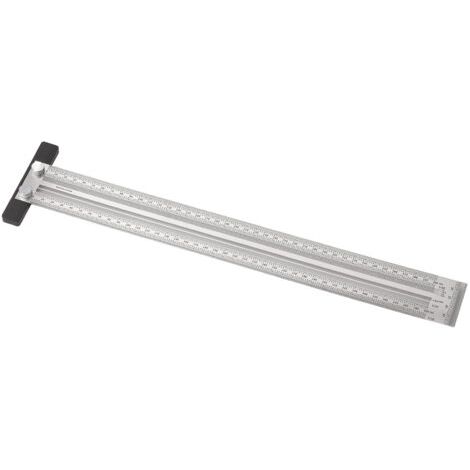 Règle graduée de haute précision, règle de traçage, règle en T, équerre, outil de mesure multifonctionnel en acier inoxydable pour le travail du bois