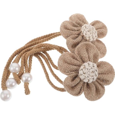 Embrasses de rideaux bohèmes à motifs floraux (lot de 4) (1/5)