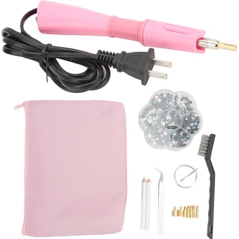 Hotfix Rhinestones Set Portable Storage Box Fast Heating DIY Making Rhinestone Applicator Kit Wide Voltage 110 to 220V US Plug (1/5)