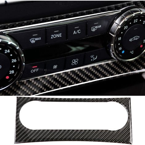 Zierleiste aus Kohlefaser für Mercedes W204 (2005–2012) – Abdeckung der Mittelkonsole/Klimaanlage, Auto-Dekorationsset (1/5)