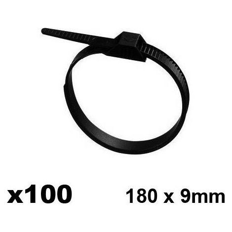 500 Pièces Collier de Serrage Plastique, Serre Cable Plastique 4mm Zip Ties 100/150/200/250/300mm, Colliers Serre Cable Collier Rilsan Nylon pour Cable Management (Noir)