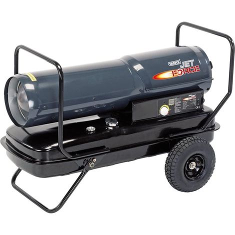 Draper Jet Force 53925 Diesel, Kerosene, and Paraffin Space Heater – 215,000 BTU / 62 kW Heavy-Duty Portable Heating Solution