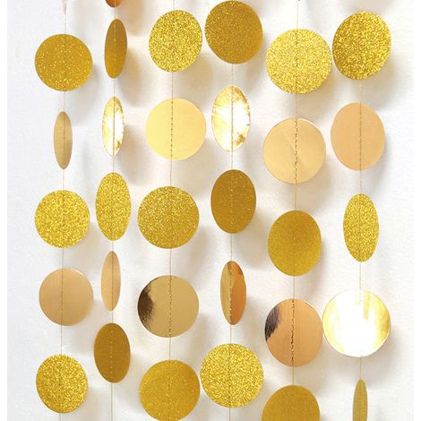 Guirlande En Papier - Double Face - Découpe Précise - Pour Décoration De Mariage Anniversaire Noël Fête - 1 Pièce (1/5)