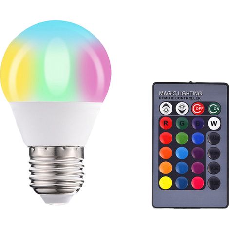 Ampoule à LED De Couleur Changeante Avec Décoration De Maison Télécommandée 5W RVB (1/5)