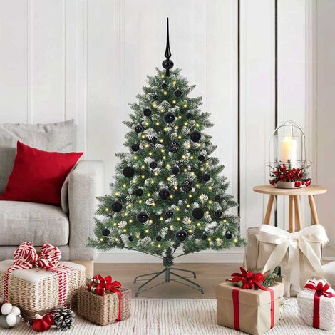Künstlicher Weihnachtsbaum mit 150 LEDs mit Ständer Grün 120 cm