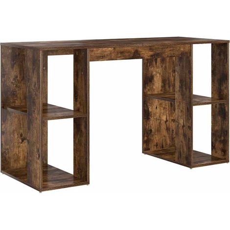 Maison Exclusive - Schreibtisch Geräucherte Eiche 130 x 50,5 x 75