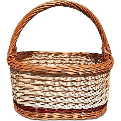 Cesto di vimini Cesto per la spesa Picnic Funghi ECO (1/5)