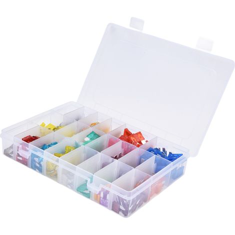 Lot de 300 fusibles à lame pour voiture, petit et moyen, fusion rapide 2A-40A, kit assorti de protection automobile (1/5)