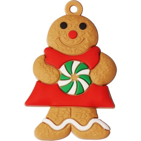 Set mit 6 Lebkuchenmann-Ornamenten, traditionelle Hängefiguren für den Weihnachtsbaum, Partydekorationen (1/5)