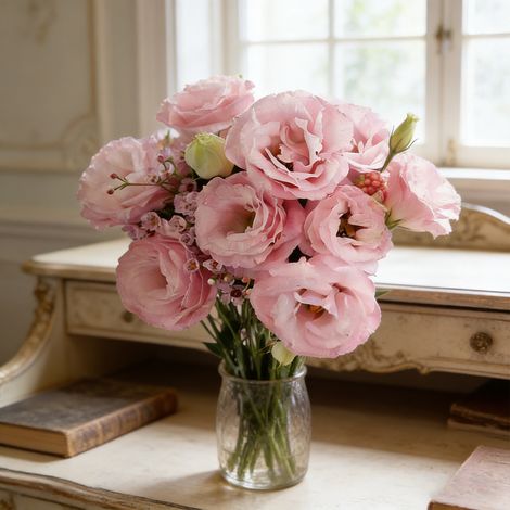 1000 Graines Lisianthus Rose Lucita – Variété Florifère à Semis Facile, Idéal Balcon, Potager Fleuri, Pots et Massifs Colorés (1/5)
