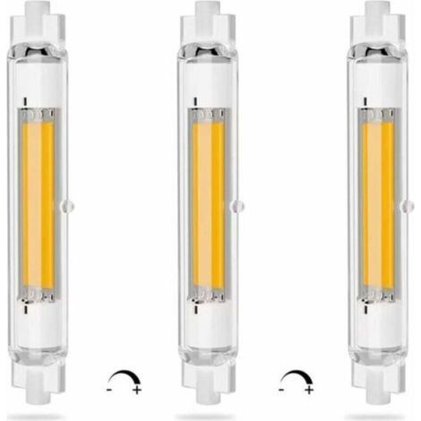 R7S LED-Energiesparlampe, 118 mm, dimmbar, 20 W, doppelseitig, warmweiß (3000 K), flimmerfrei, 2000 lm, 360° Abstrahlwinkel, 3er-Pack (1/5)