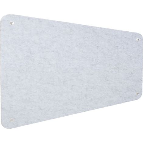 Pannello Fonoassorbente da Parete con Fori 150x50 cm Kit di 4 distanziali Coprivite Cromo Finitura Grigio (1/5)