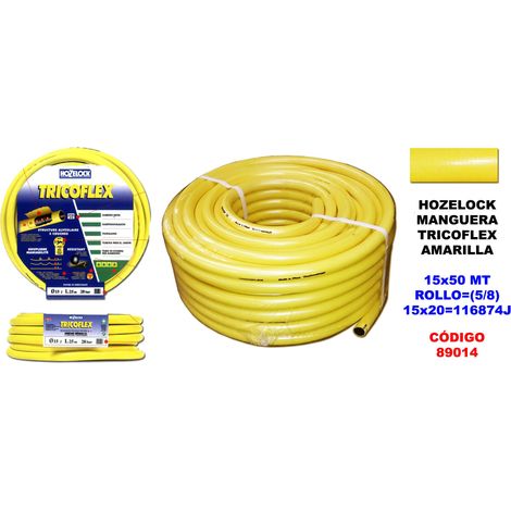 Hozelock Tricoflex — Manguera de Jardín Multicapa Anti-Torsión  Hozelock Original 50m15mm 50m (1/2)