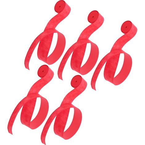 Lot de 5 surgrips adhésifs, respirants et mats, pour raquettes de badminton et de tennis de table (rouge) (1/5)