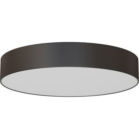 Plafonnier LED Aresta 24W, Noir, IP44, Lumière Uniforme, Extérieur/Intérieur (1/4)