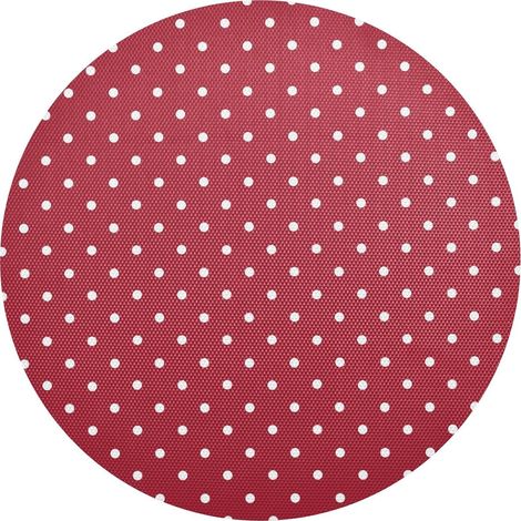 Sets de table ronds à pois rouges pour tables de salle à manger et cuisine lavables'Pois Rouges one sizex1'Pois Rouges'one sizex1 (1/5)