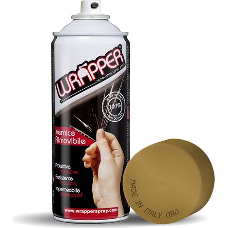 Wrapper, pellicola spray rimovibile, 400 ml - Oro (1/2)