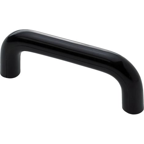 Hettich Möbelgriff Kunststoff schwarz 10,0 x 73,0 x 28,0 mm - 1 Stück Möbelgriffe