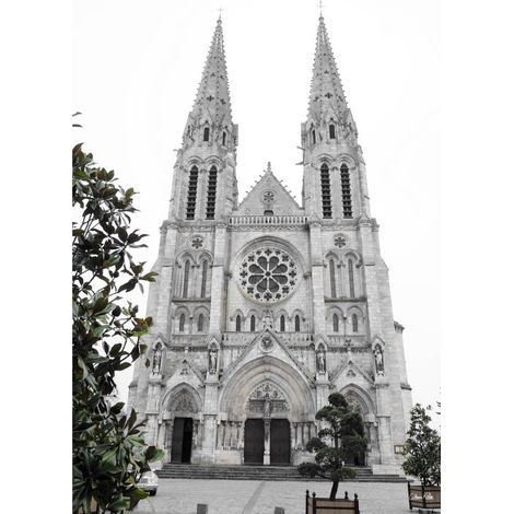 Tableau sur toile église Saint André 45x65 cm - Impression sur Toile Murale Décorative - Image imprimée en HD sur Toile - Toile sur Châssis en Bois FSC - Fabriqué en France