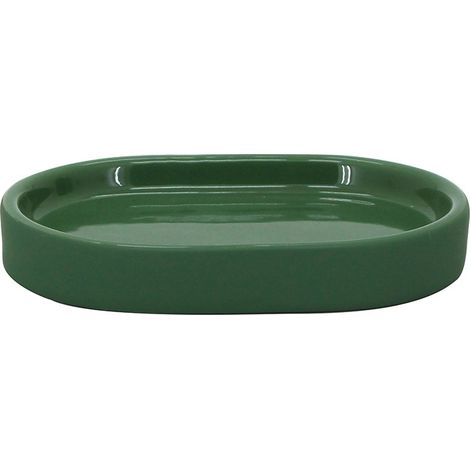 Portasapone verde scuro in ceramica - Serie Green (1/3)