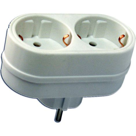 simon adapt.blco 2 tomas front.base contt 10-16a 250v cl118604