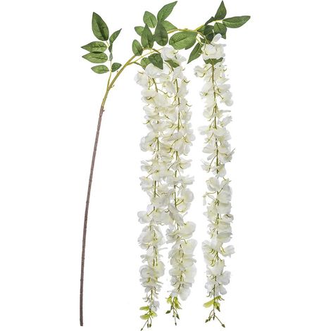 Glicine artificiale bianco H130cm - Atmosphera créateur d'intérieur
